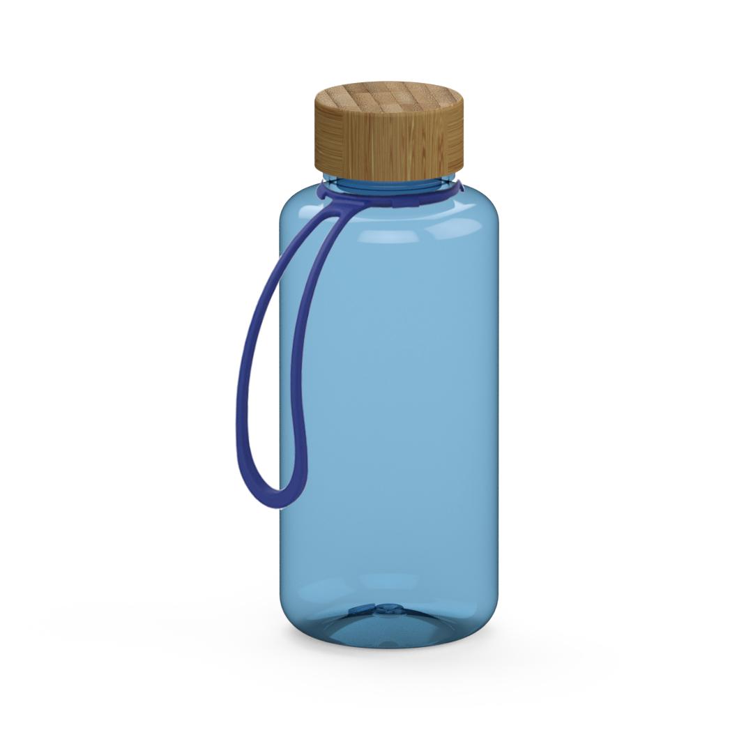 Trinkflasche „Natural“, 1,0 l, inkl. Strap als Werbeartikel mit Logo