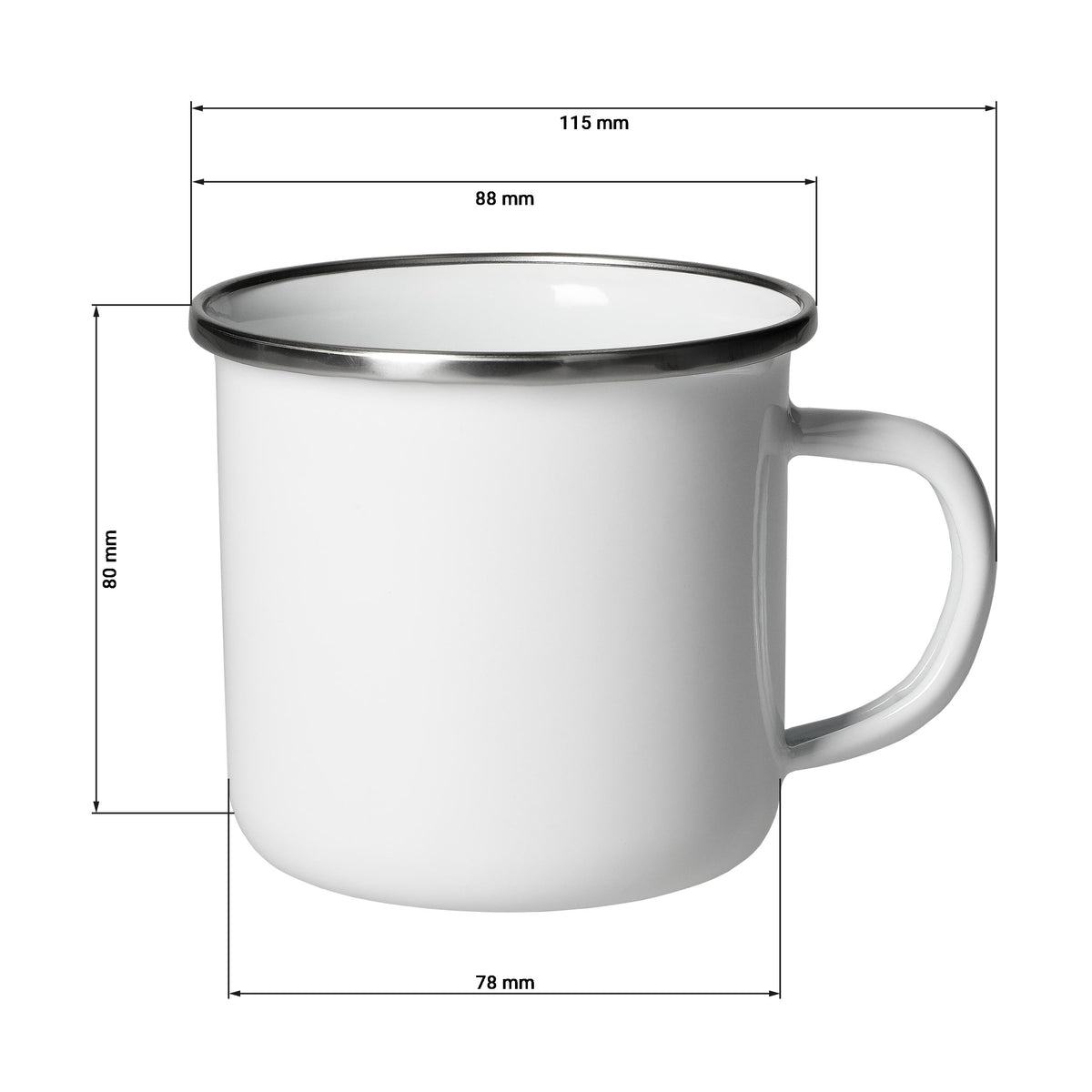 Emaille-Becher „Cozy“ 300 ml, Subli als Werbeartikel mit Logo