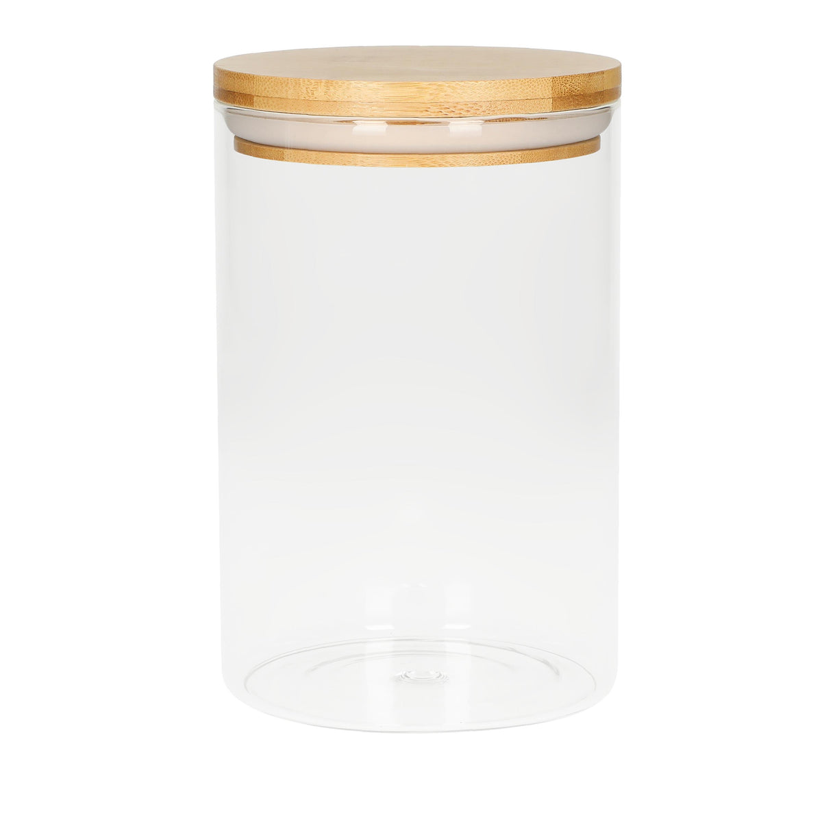 Glasbehälter „Bamboo“, 1,6 l als Werbeartikel mit Logo