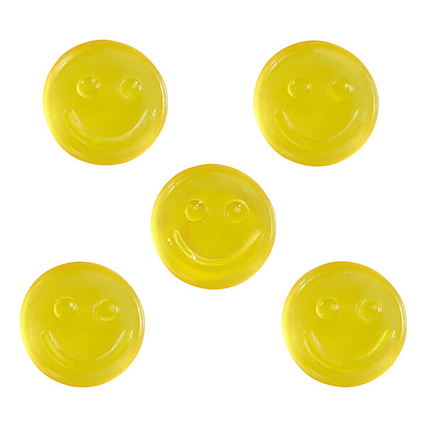 Fruchtgummi STANDARD-Formen 15 g im kompostierbaren Tütchen – Smilegummi (gelb)