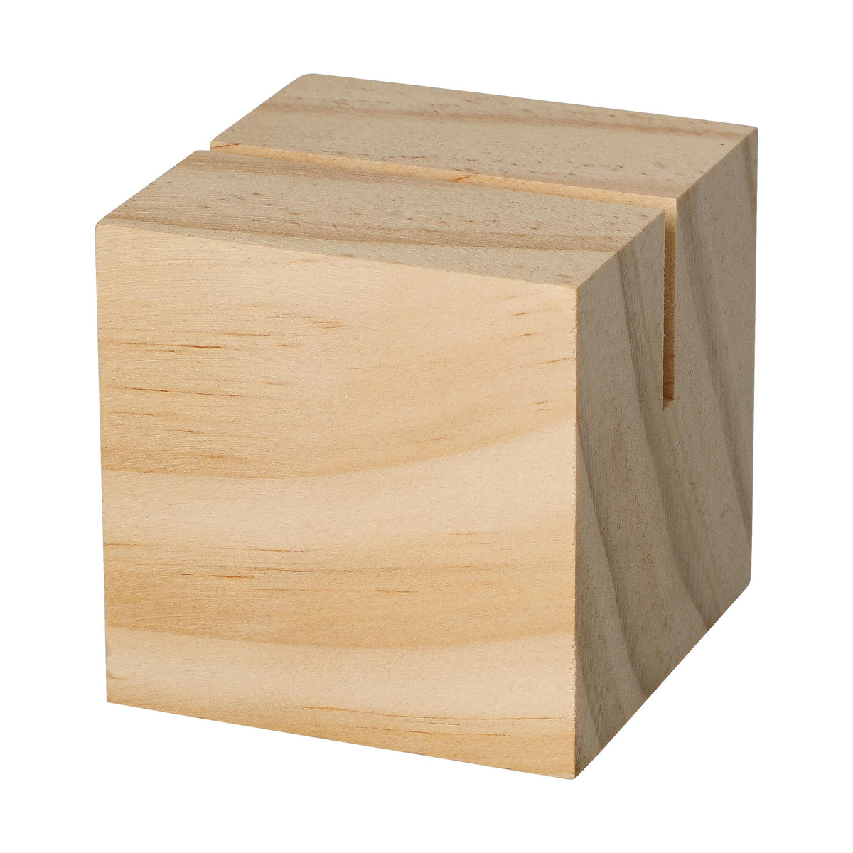 Holzmenükartenhalter „Cube“ als Werbeartikel mit Logo