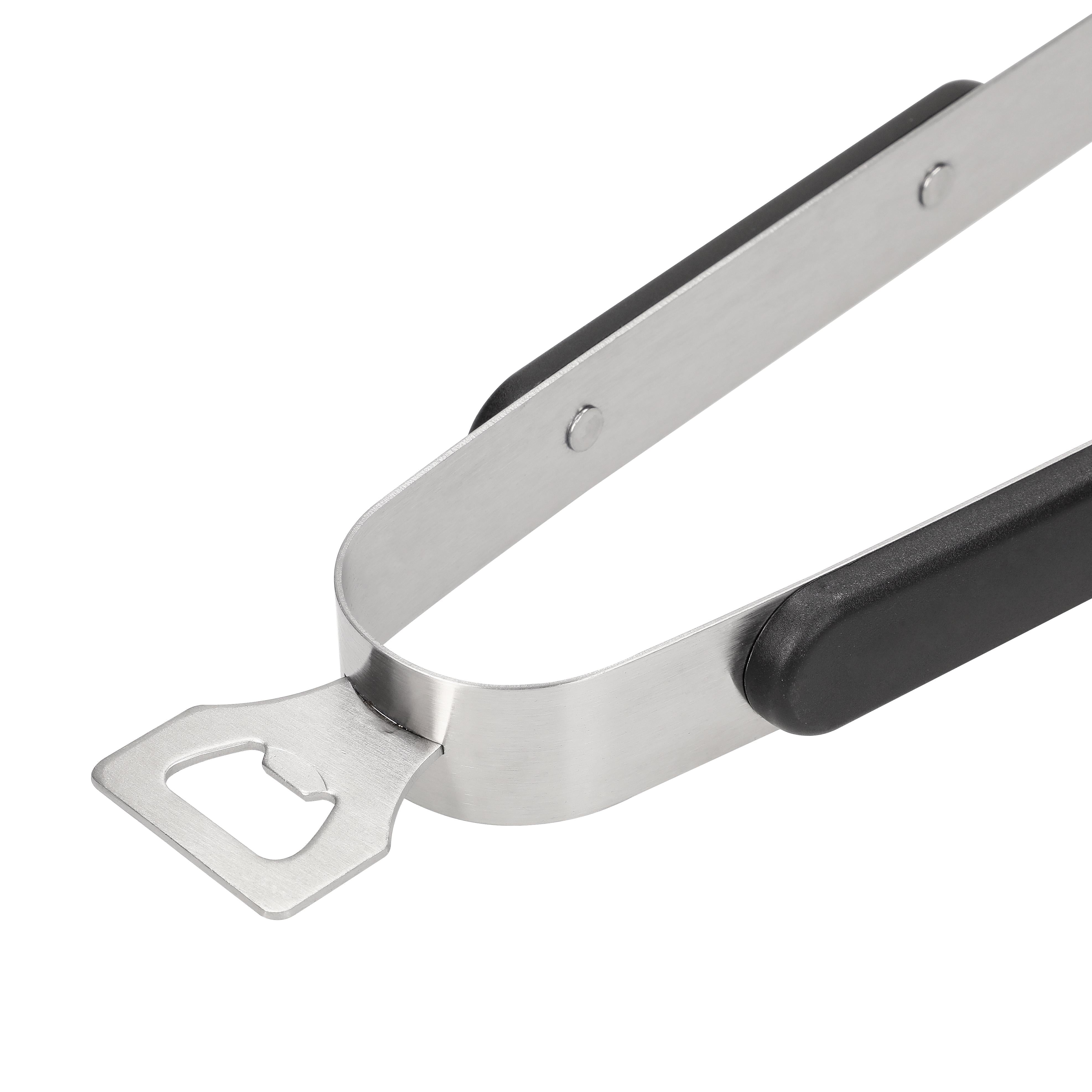 Grillzange „Opener“ mit Kapselheber, 35 cm als Werbeartikel mit Logo