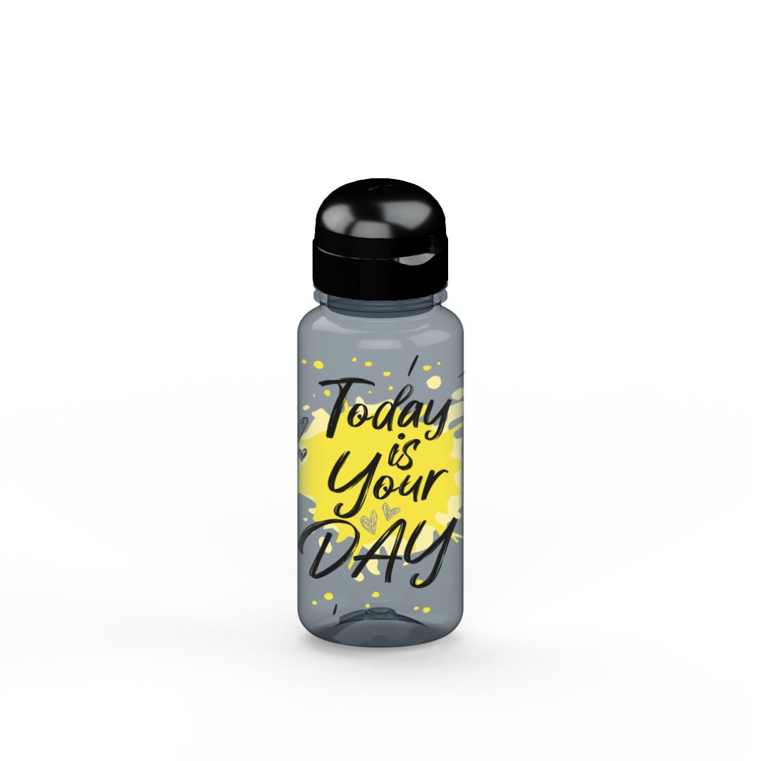 Trinkflasche „Sports“, 400 ml, recycled PET als Werbeartikel mit Logo
