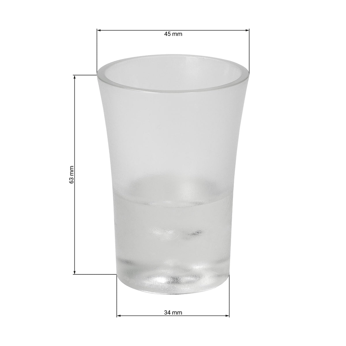 Schnapsglas „Frosted“, 2 cl als Werbeartikel mit Logo