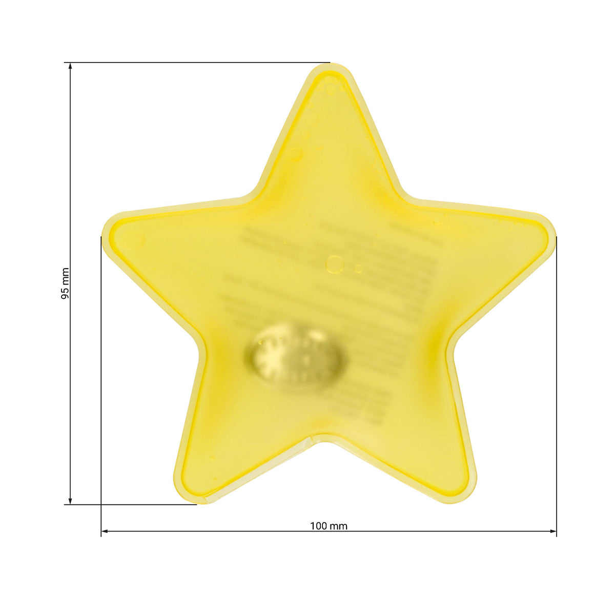 Gel-Wärmekissen „Stern“, klein als Werbeartikel mit Logo