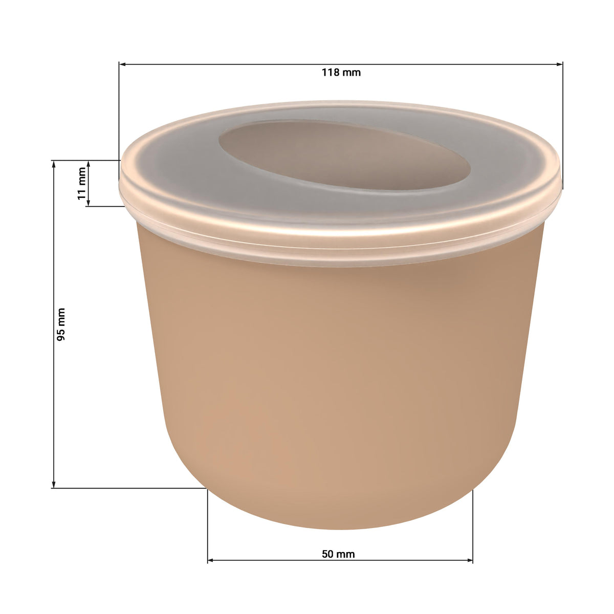 Lunchpot „ToGo“, 650 ml als Werbeartikel mit Logo