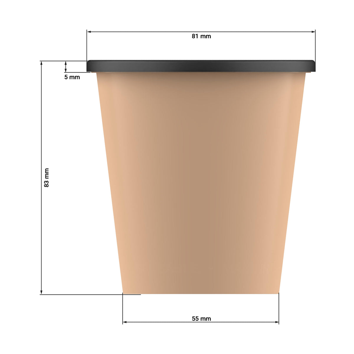 Dipbecher „ToGoPlus“, 200 ml als Werbeartikel mit Logo