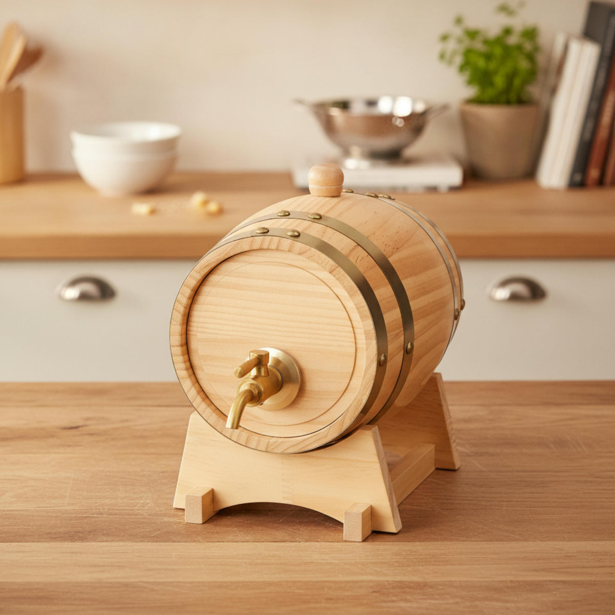 Holzfass „Timber“, 2 l als Werbeartikel mit Logo