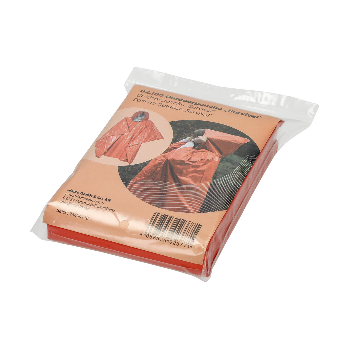 Outdoorponcho „Survival“ als Werbeartikel mit Logo