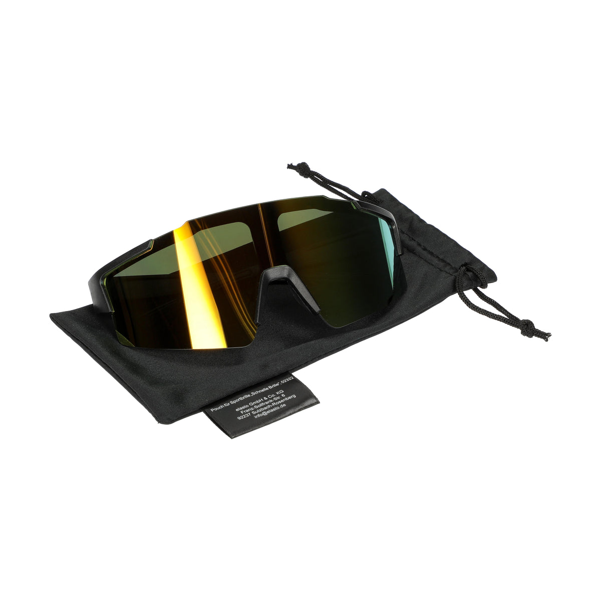 Sportbrille „Schnelle Brille“ als Werbeartikel mit Logo
