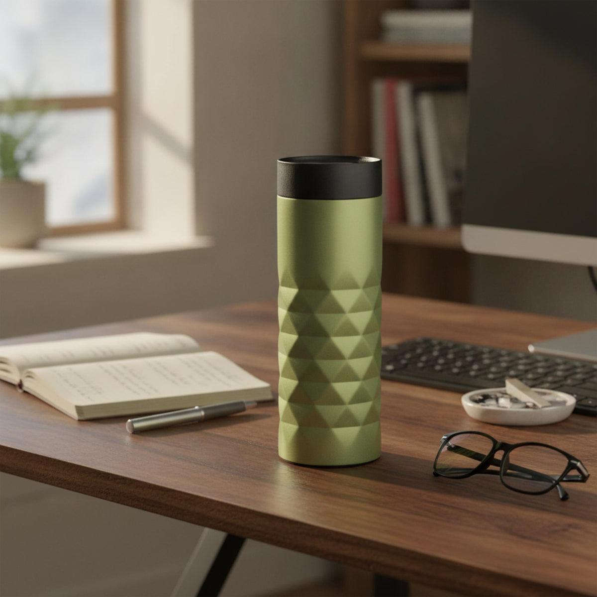 Thermobecher „Diamond 360“ als Werbeartikel mit Logo