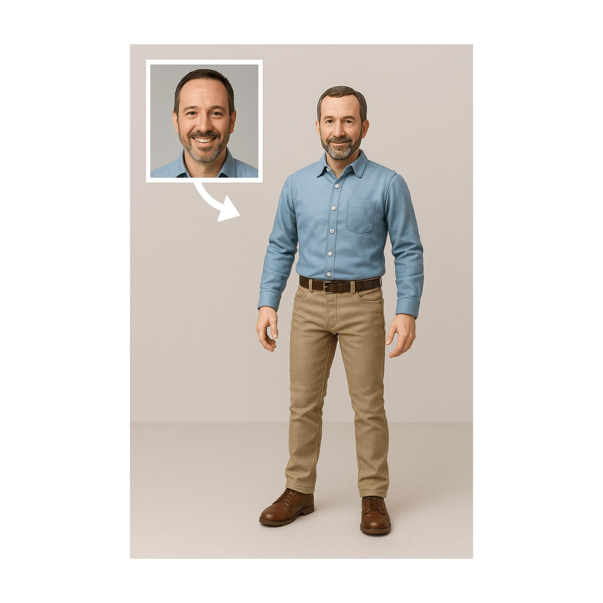 Personalisierbare 3D-Figur - Serienfertigung ab 100 Stück als Werbeartikel mit Logo