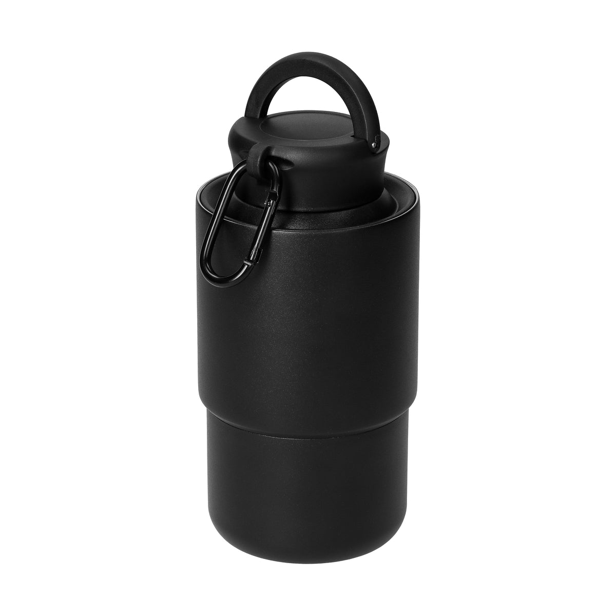 Edelstahlbecher mit Karabiner „Trail“ als Werbeartikel mit Logo