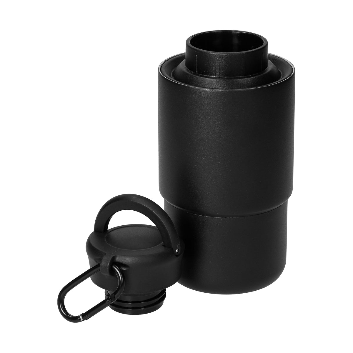 Edelstahlbecher mit Karabiner „Trail“ als Werbeartikel mit Logo