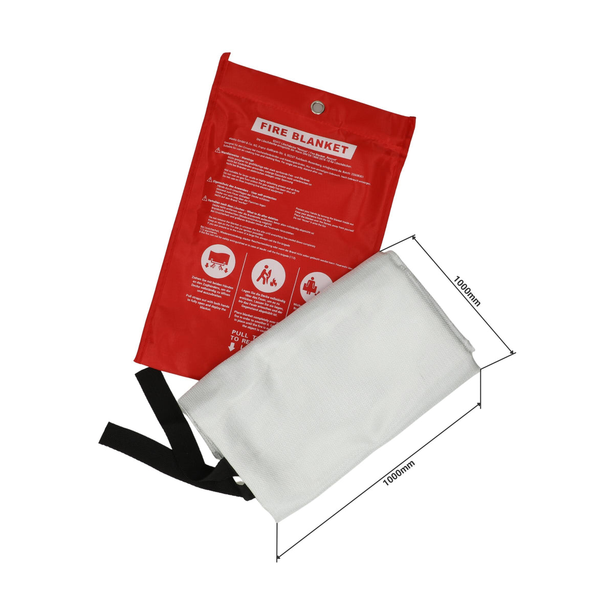 Löschdecke „Rescue“ als Werbeartikel mit Logo