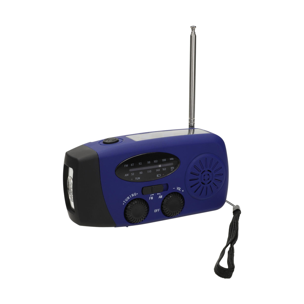 Kurbelradio mit Taschenlampe „Volt“ als Werbeartikel mit Logo