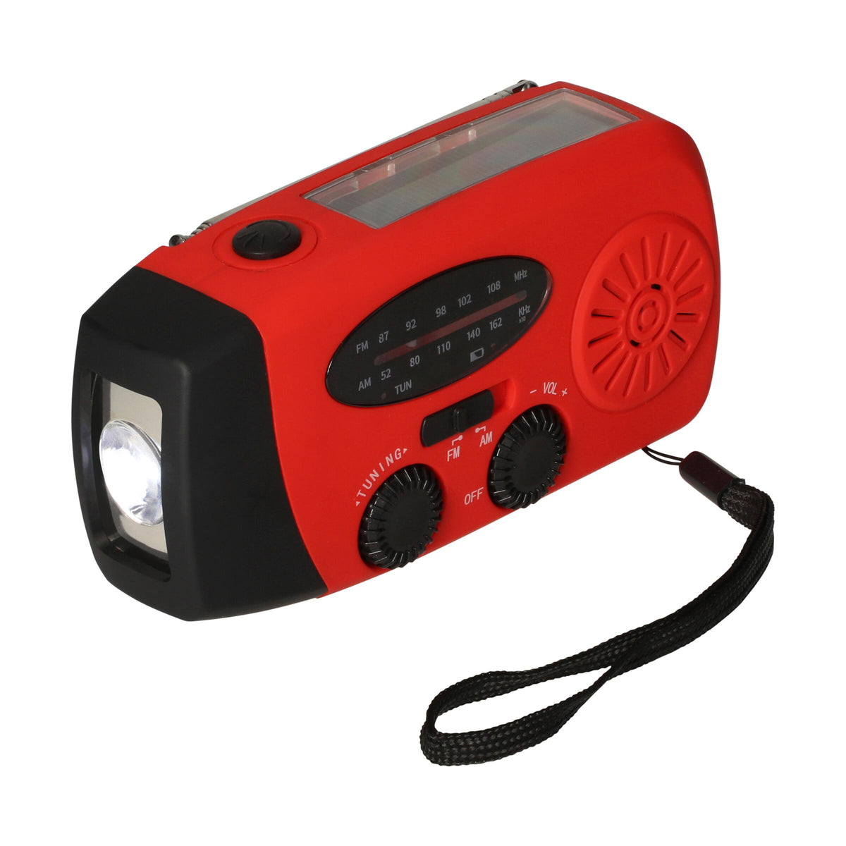 Kurbelradio mit Taschenlampe „Volt“ als Werbeartikel mit Logo