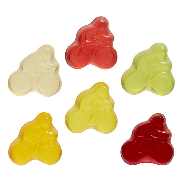 Fruchtgummi STANDARD-Formen 20 g im konventionellen Tütchen – Fahrradfahrer