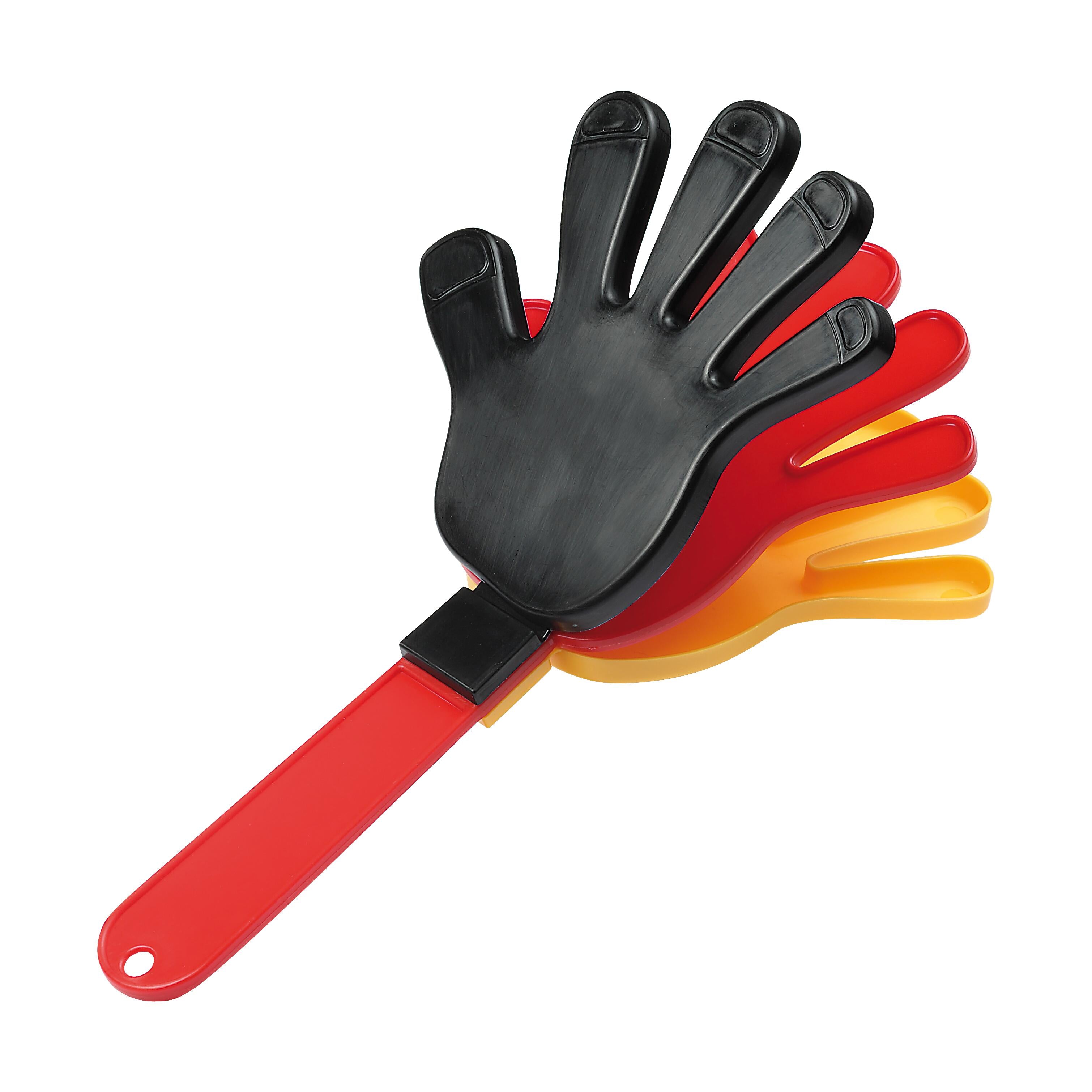 Klapper „Hand“, Deutschland als Werbeartikel mit Logo