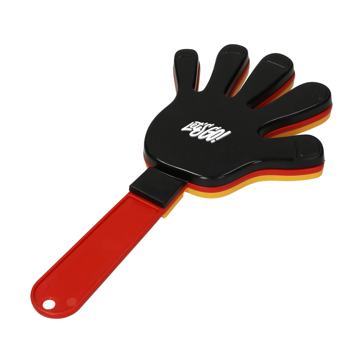 Klapper „Hand“, Deutschland als Werbeartikel mit Logo