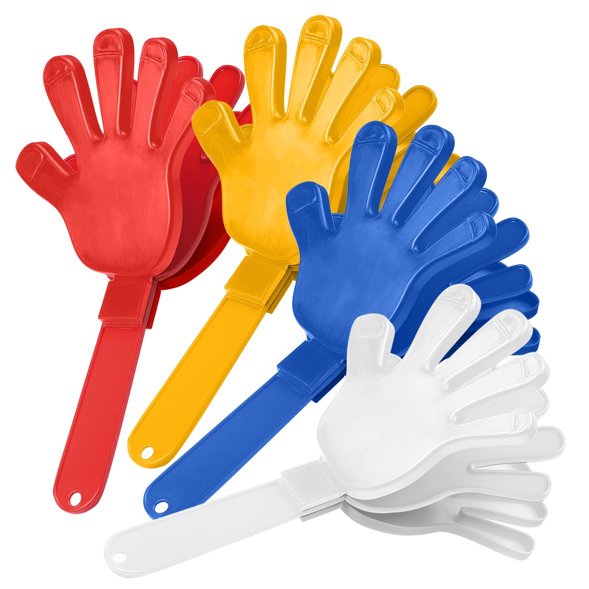 Klapper „Hand“, einfarbig als Werbeartikel mit Logo