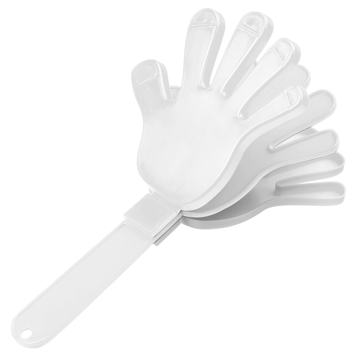 Klapper „Hand“, einfarbig als Werbeartikel mit Logo