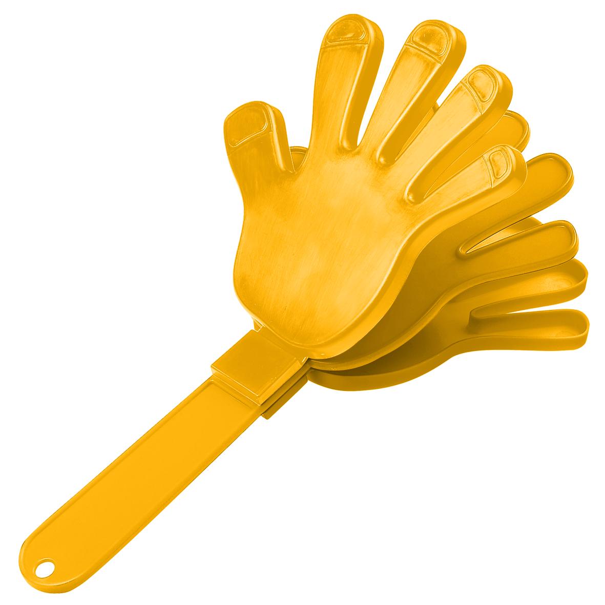 Klapper „Hand“, einfarbig als Werbeartikel mit Logo