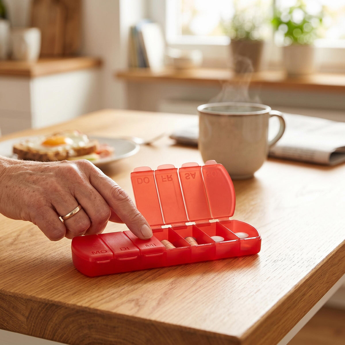 Aufbewahrungsdose „Seven Days“ – Detailansicht