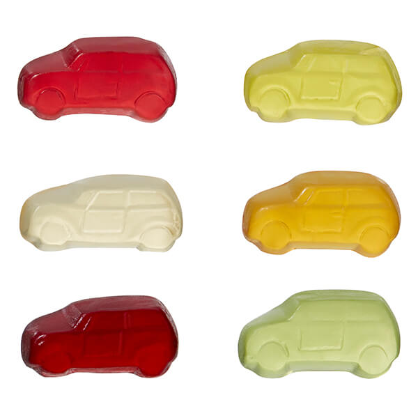 Fruchtgummi STANDARD-Formen 20 g im kompostierbaren Tütchen – Auto