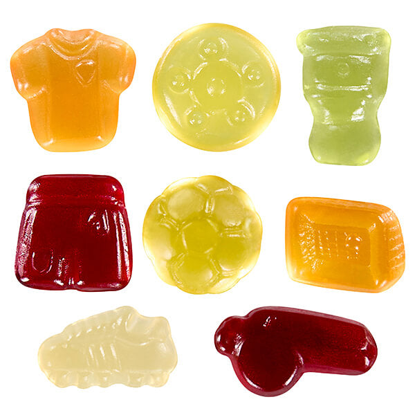 Fruchtgummi STANDARD-Formen 15 g im kompostierbaren Tütchen – Fußballfieber