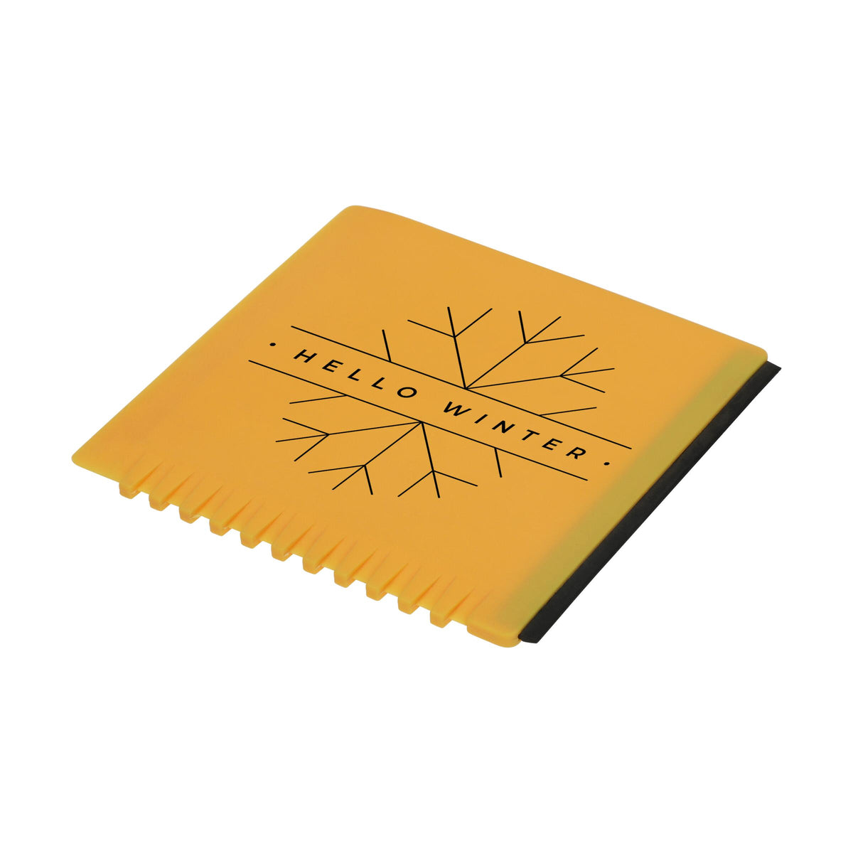 Eiskratzer „Quadrat“ mit Wasserabstreifer als Werbeartikel mit Logo