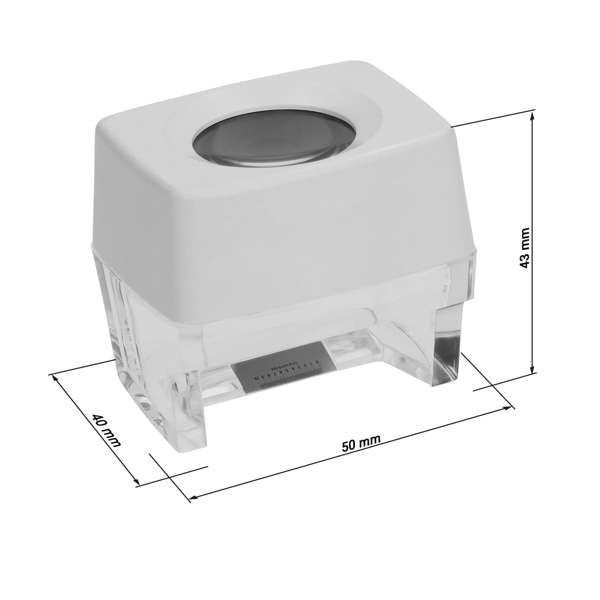 Standlupe „Measurement 8 x“ als Werbeartikel mit Logo