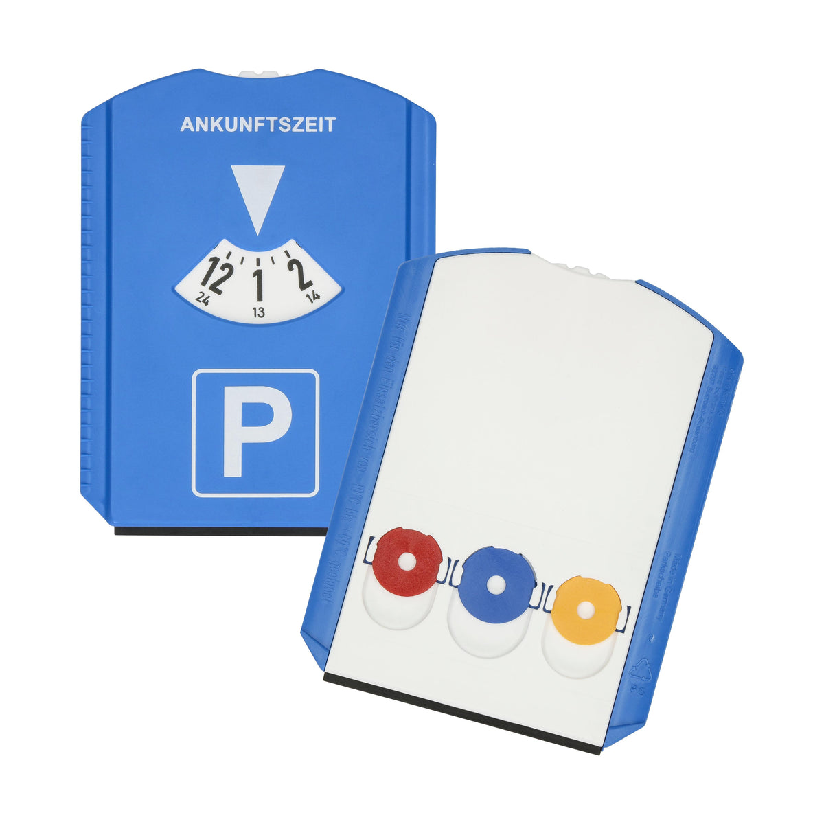 Parkscheibe „Euro“ mit Chips als Werbeartikel mit Logo
