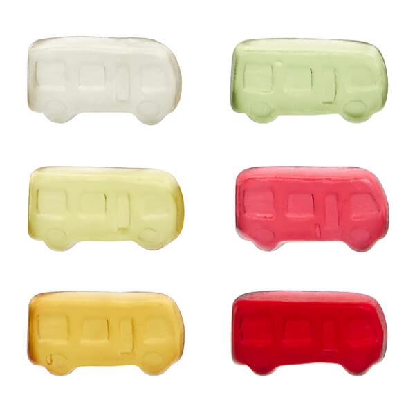 Fruchtgummi STANDARD-Formen 10 g im konventionellen Tütchen – Bus