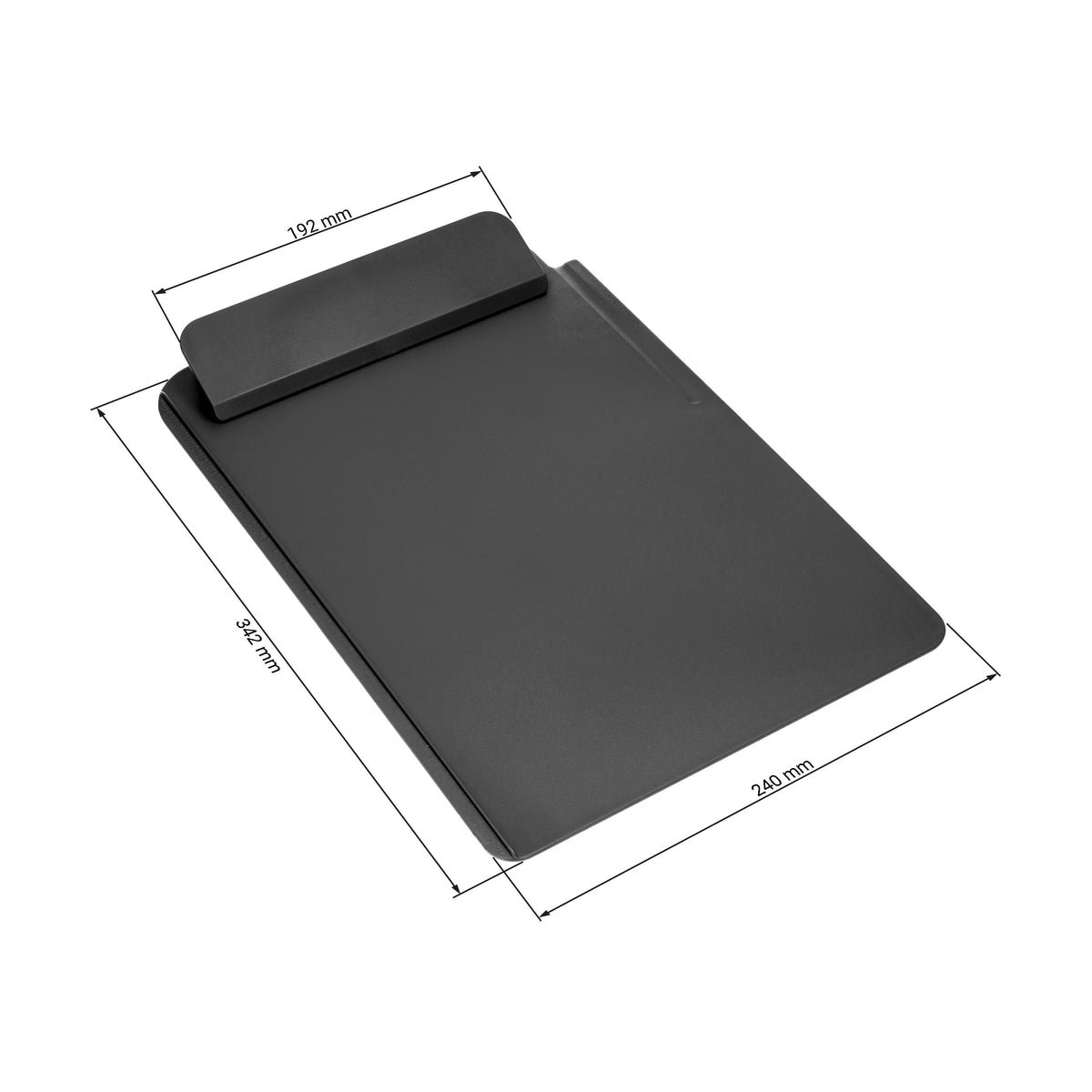 Schreibboard „DIN A4 schwarz“ als Werbeartikel mit Logo