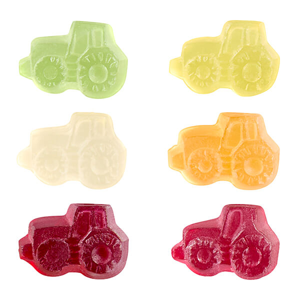 Fruchtgummi STANDARD-Formen 15 g im kompostierbaren Tütchen – Traktor