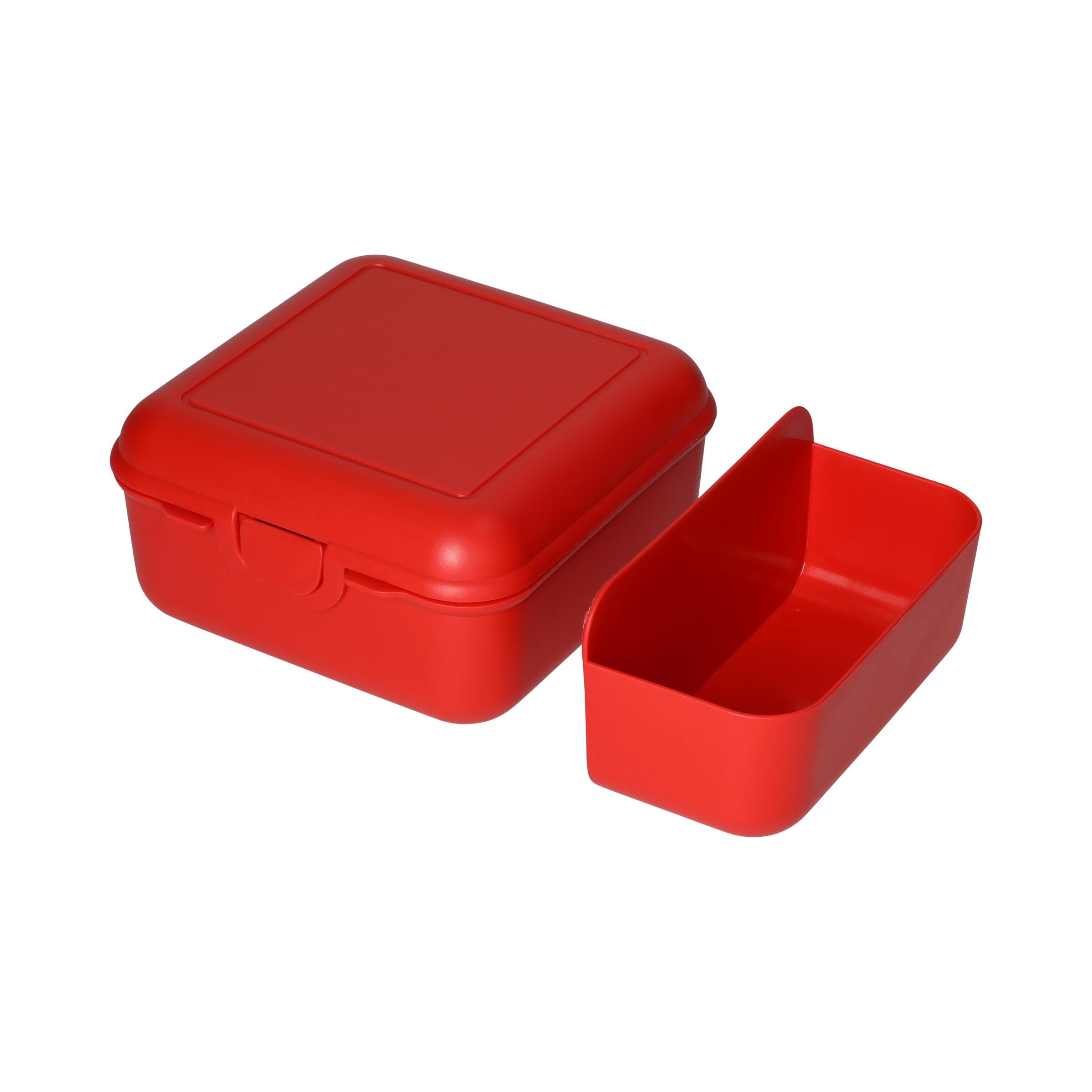 Vorratsdose „Cube“ deluxe, mit Trennschale als Werbeartikel mit Logo