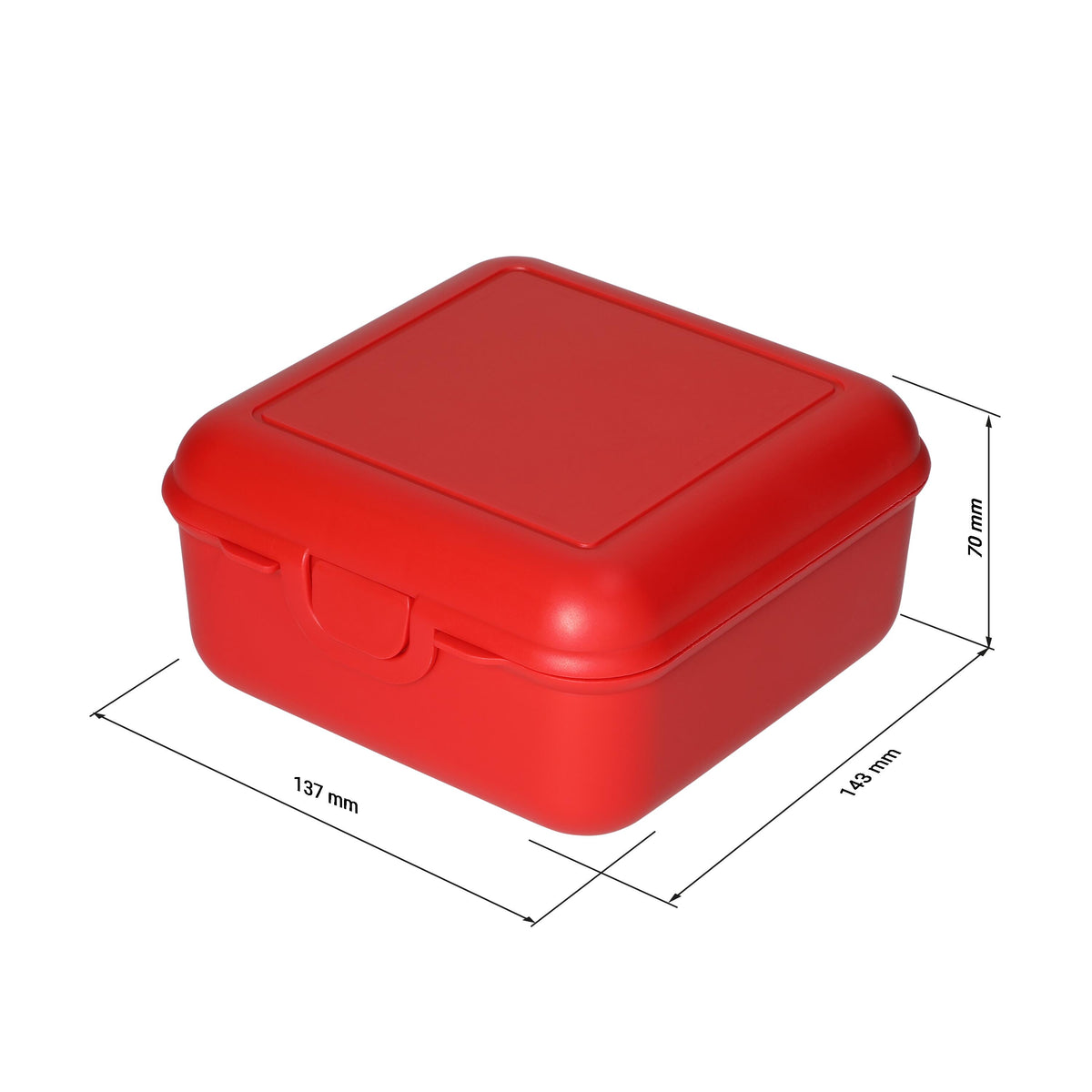 Vorratsdose „Cube“ deluxe, mit Trennschale als Werbeartikel mit Logo