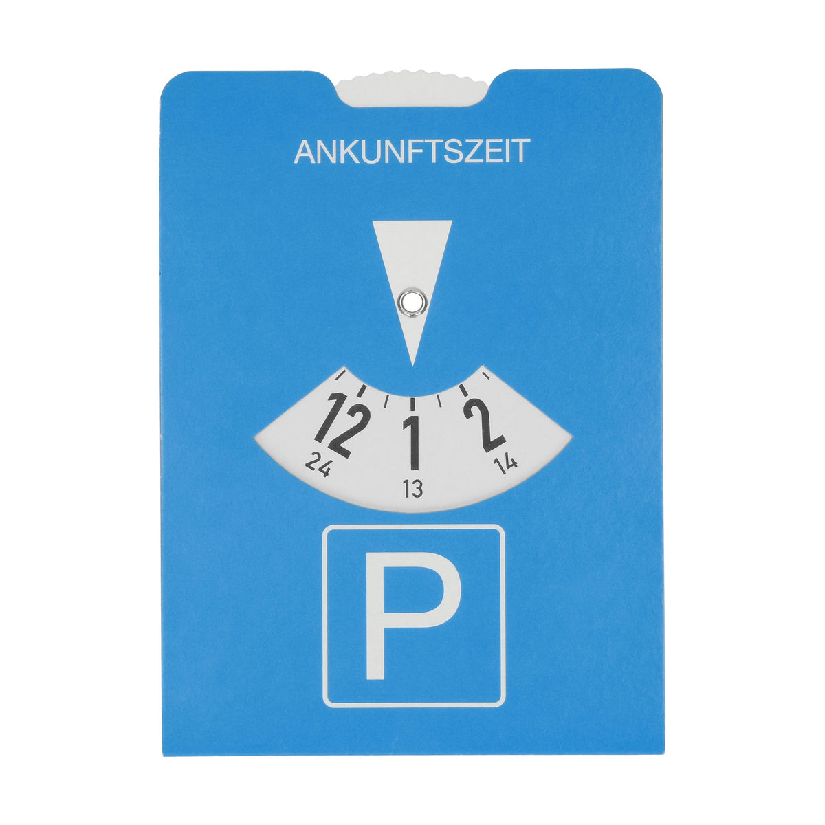 Papp-Parkscheibe „Reise-Rechner“ als Werbeartikel mit Logo