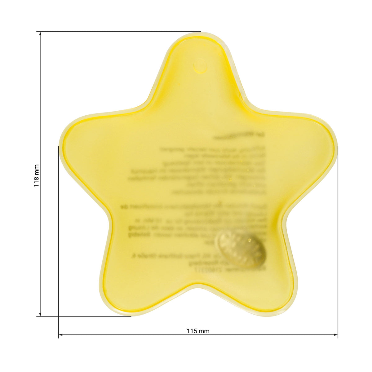 Gel-Wärmekissen „Stern“ als Werbeartikel mit Logo