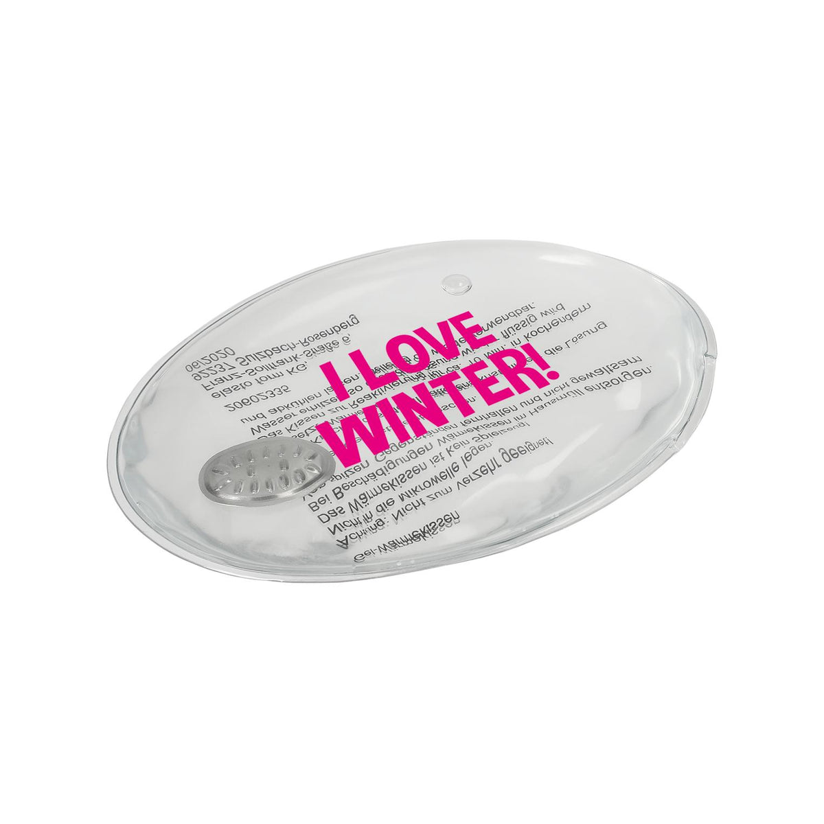 Gel-Wärmekissen „Oval“, groß als Werbeartikel mit Logo