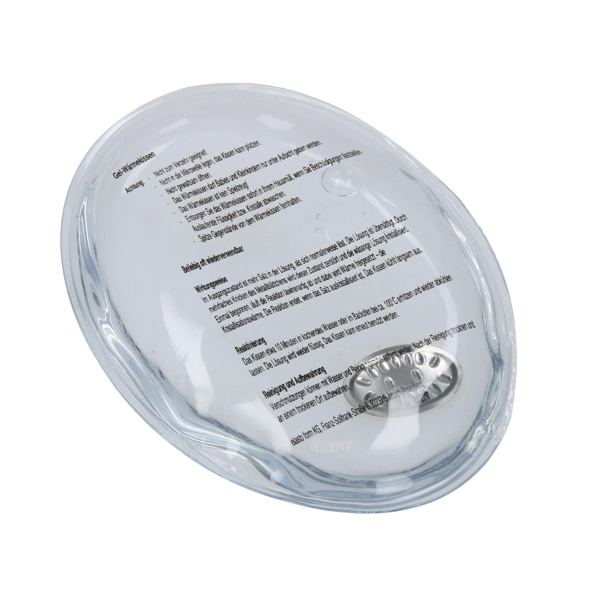 Gel-Wärmekissen „Oval“, klein als Werbeartikel mit Logo