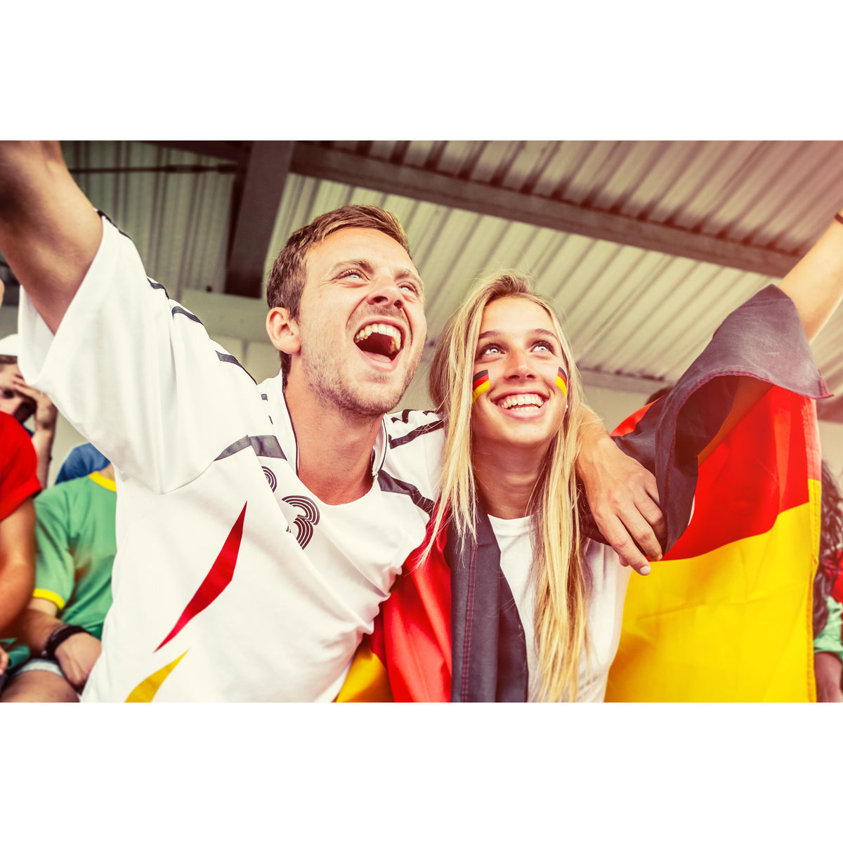 Fanschminke „Nations“ 2.0 als Werbeartikel mit Logo