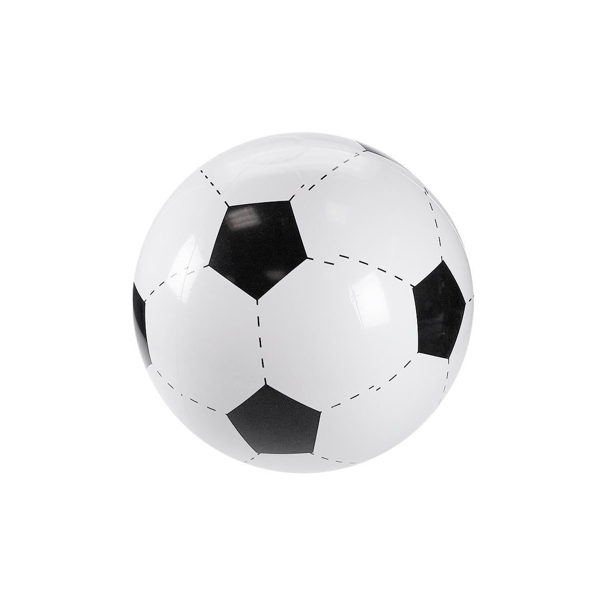 Wasserball „Fußball“, klein – Weiß / Schwarz