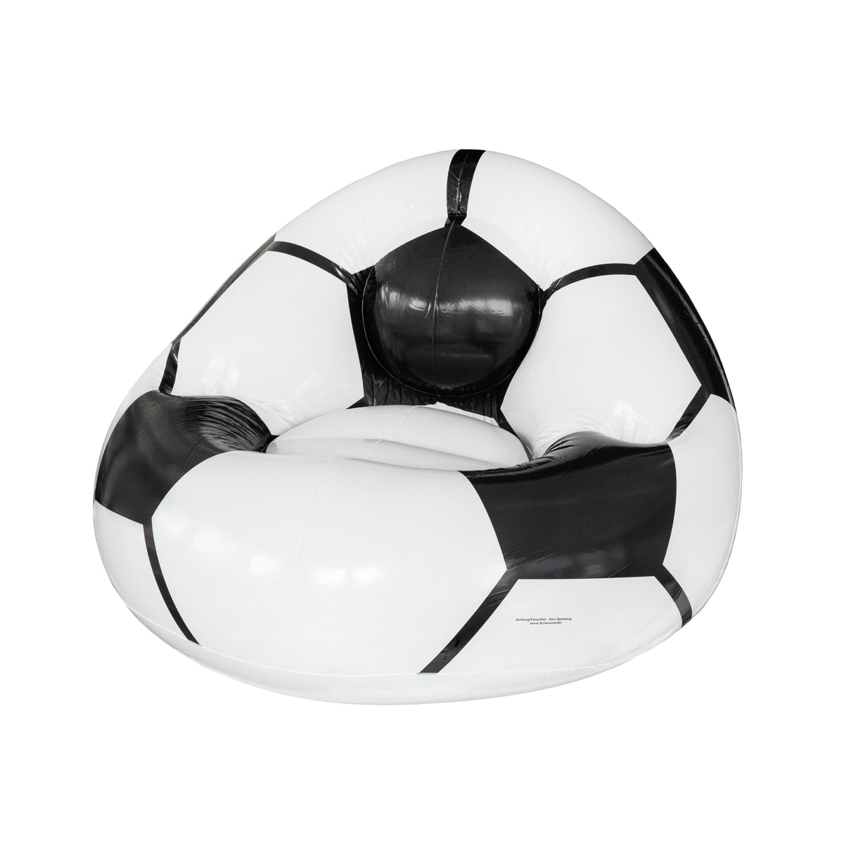 Aufblasbarer Fußballsessel „Coach“ als Werbeartikel mit Logo