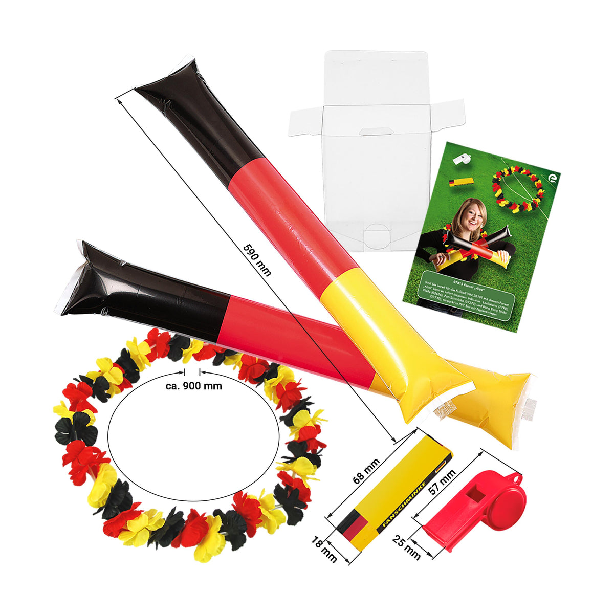 Fanset „Aloa“ als Werbeartikel mit Logo