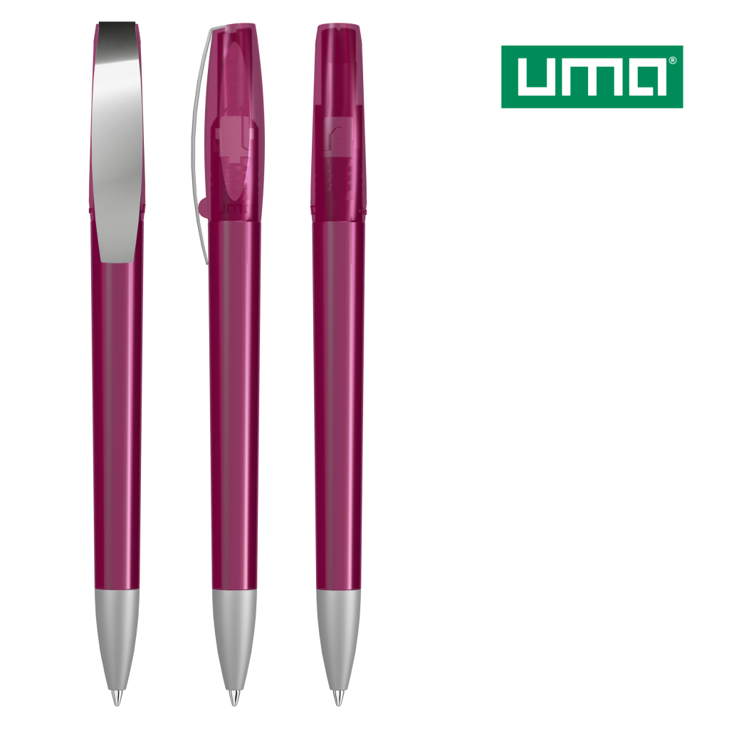UMA CHILL C transparent SI Drehkugelschreiber – Magenta
