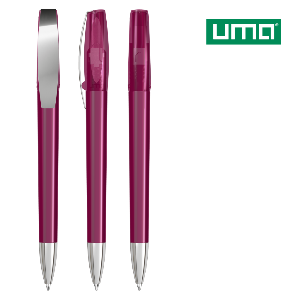 UMA CHILL transparent SI Drehkugelschreiber – Magenta