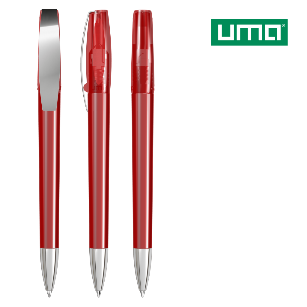 UMA CHILL transparent SI Drehkugelschreiber – Rot