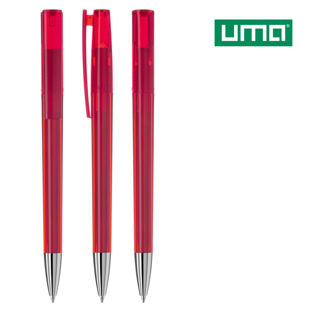 UMA ULTIMO transparent SI Drehkugelschreiber – Rot
